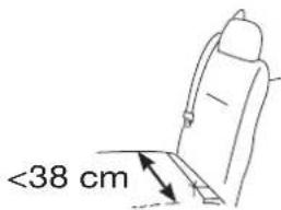 <38 cm