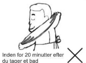 Inden for 20 minutter efter du tager et bad