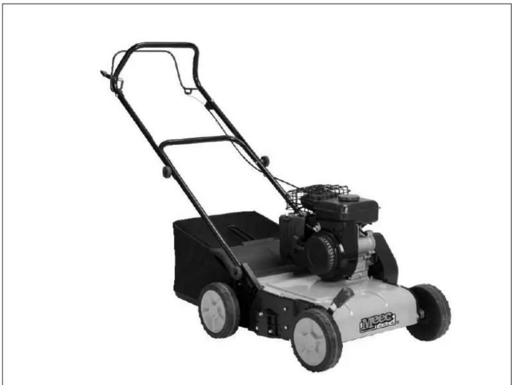 Meec Tools 721-095 - Bruksanvisning för bensindriven vertikalskärare Bruksanvisning for bensindrevet vertikalskjærer Instrukcja obsługi wertykulatora spalinowego Operating Instructions for Petrol Powered Scarifier - 1