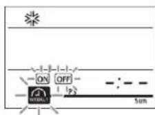 MITSUBISHI SRF35ZMX-SA - Tryk på pil og eller pil ned (Timer) knappen - 1