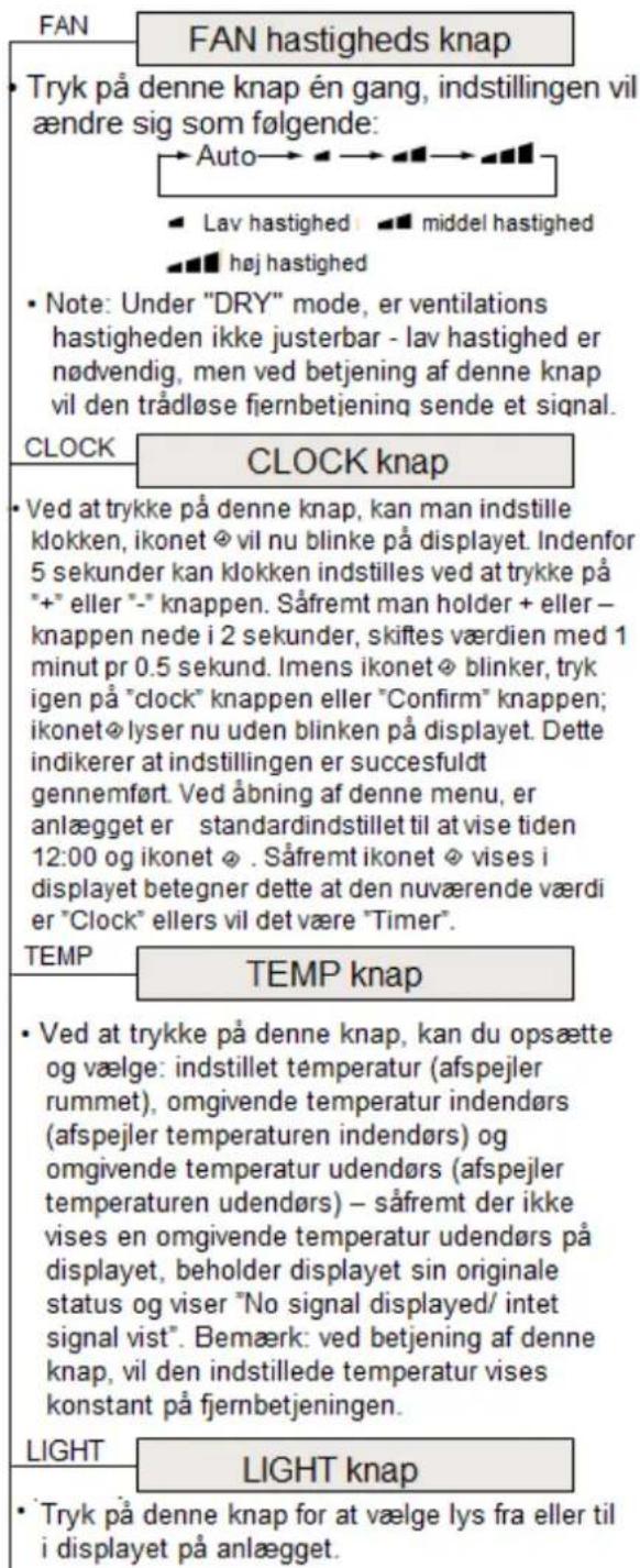 Air Breeze KCV 20-020 IN - Betjening af trådløs fjernbetjening - 2