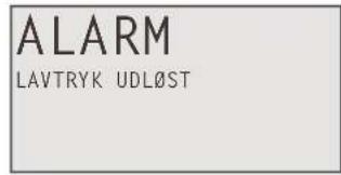 ALARM LAVTRYK UDL∅ST