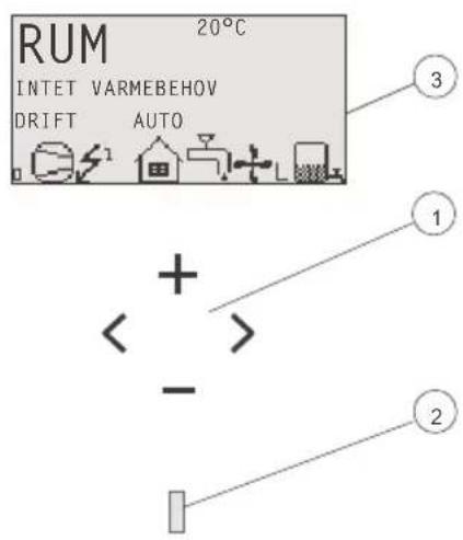 RUM 20°C INTET VARMEBEHOV DRIFT AUTO 3 1 + - 2