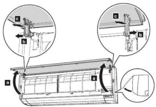 FUJITSU ASYG12LMCB - Rengøring af indsugningsgitteret - 1