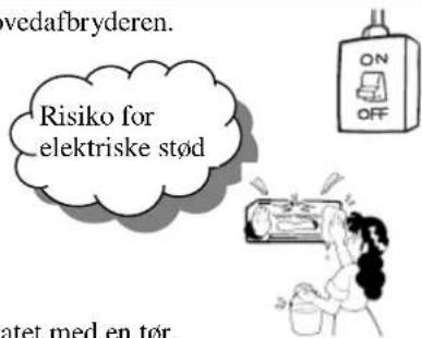 ovedafbryderen. Risiko for elektriske stød