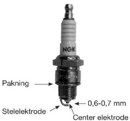 NGK Pakning Stelelektrode 0,6-0,7 mm Center elektrode