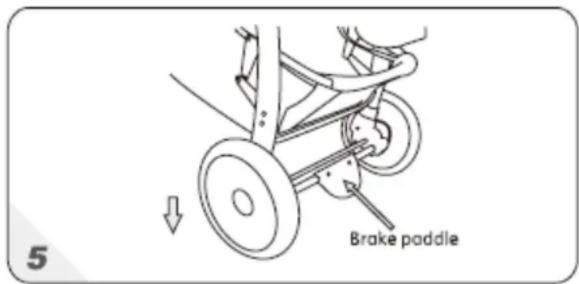 5 Brake paddle