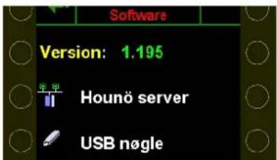 Software Version: 1.195 Hounö server USB nøgle
