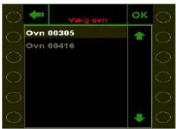 Vælg ovn Ovn 00305 Ovn 00416
