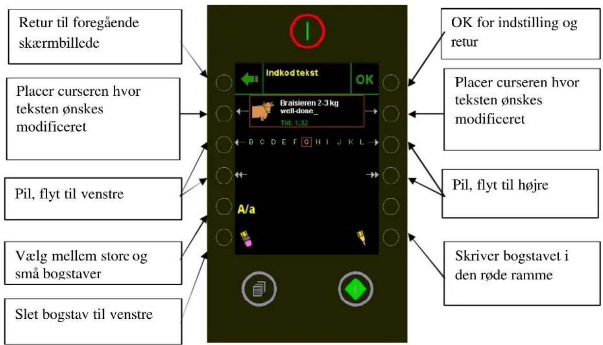 Hounö Visual Cooking I CPE - Indkodning/ændring af tekst i program - 1