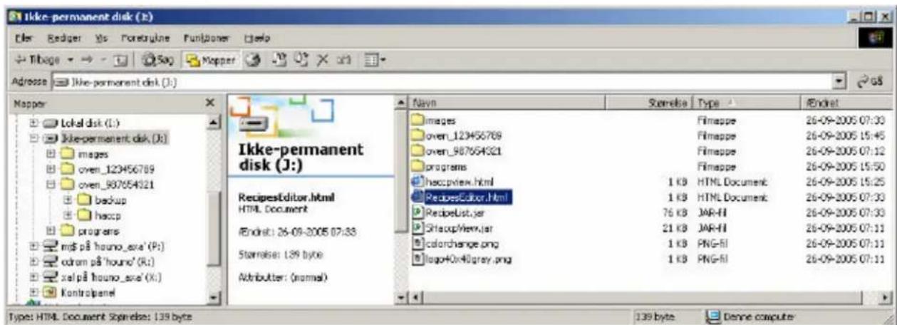 Ikke-permanent disk (J:) Marker Redger Vis Forestryne Functioner Help Tibags 500 Mapper Adresse Ikke-permanent disk (J:) Mapper Lokel disk (L:) Ikke-permanent disk (J:) images oven_123456789 oven_987654321 backup hascp programs mjs på 'houno_axe' (P:) odram på 'hound' (R:) xelpå 'houno_axe' (X:) Kontrolpanel Ikke-permanent disk (J:) RecipeEditor.html HTML Document Ændret: 26-09-2005 07:33 Størrelser: 139 byte Attributer: (normal) Navn Sørrelse Type Ændret images Fimappe 26-09-2005 07:30 oven_123456789 Fimappe 26-09-2005 15:45 oven_987654321 Fimappe 26-09-2005 07:12 programs Fimappe 26-09-2005 15:50 hascpview.html 1 KB HTML Document 26-09-2005 15:25 RecipeEditor.html 1 KB HTML Document 26-09-2005 07:33 RecipeList.jar 76 KB JAR-HI 26-09-2005 07:33 3fhascpView.jar 21 KB JAR-HI 26-09-2005 07:11 colorchange.png 1 KB PNG-RI 26-09-2005 07:11 logo+0x40grey.png 1 KB PNG-RI 26-09-2005 07:11 Type: HTML Document Sørrelse: 139 byte 139 byte Denne compute
