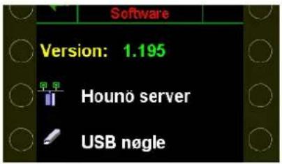 Software Version: 1.195 Hounö server USB nøgle