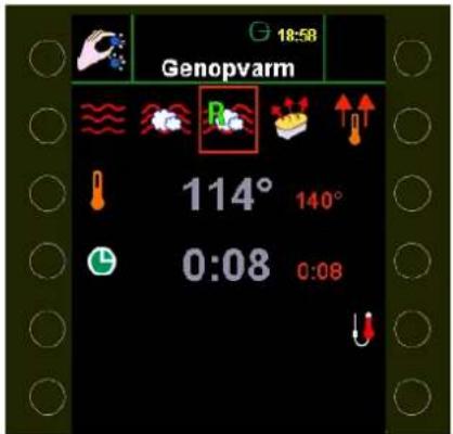 18:58 Genopvarm 114° 140° 0:08 0:08