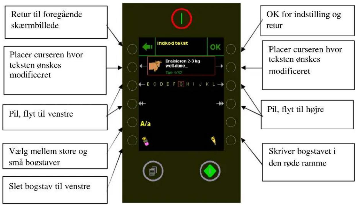 Hounö Visual Cooking I BPE - Indkodning/ændring af tekst i program - 1