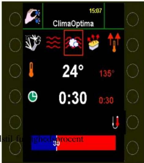 15:07 ClimaOptima 24° 135° 0:30 0:30 til fuighedperocent 39