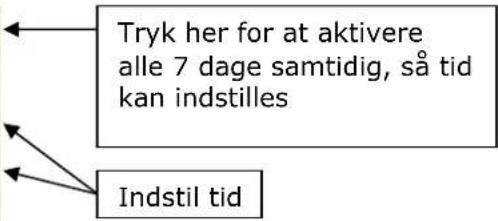 Hounö CombiSlim CPE - Hovedmenu, indstilling af timerstart - 6