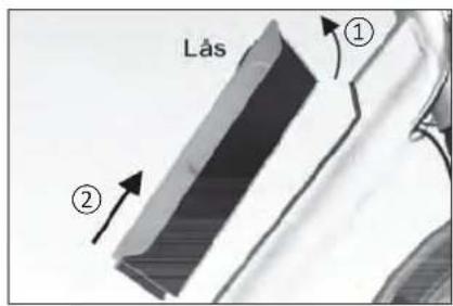 Lås ① ②