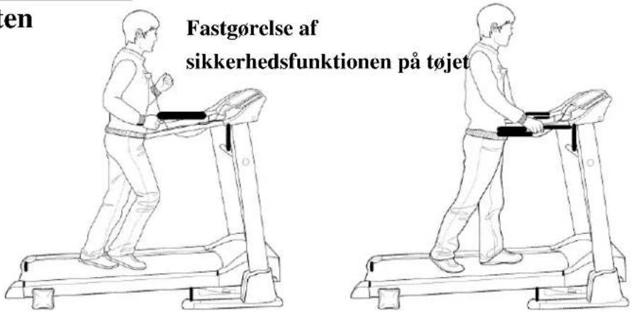 en Fastgørelse af sikkerhedsfunktionen på tojet