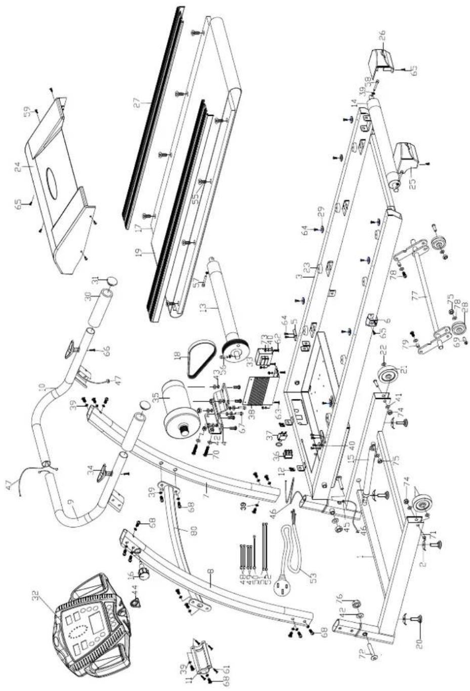 Titan Fitness ST460 - Diagram af samling af produktet (1) - 1