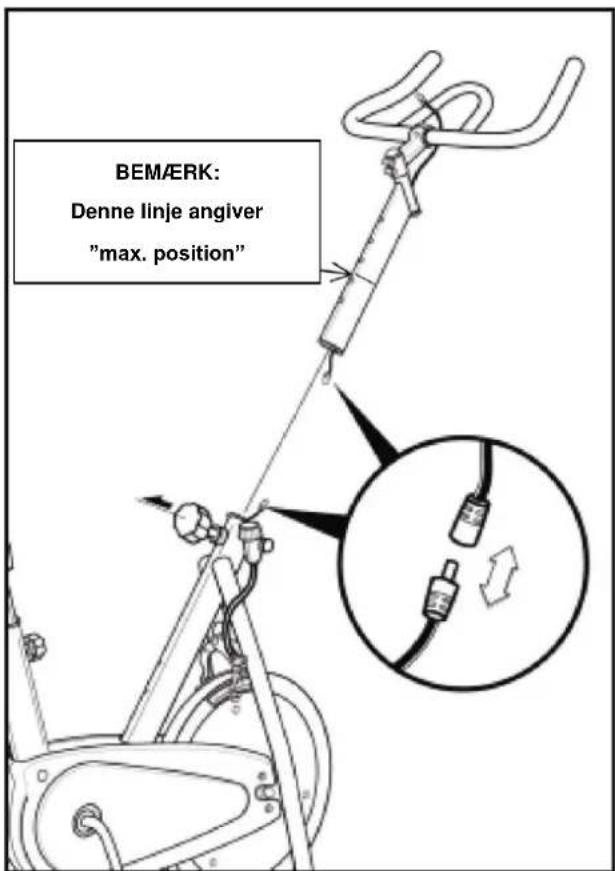BEMÆRK: Denne linje angiver "max. position"