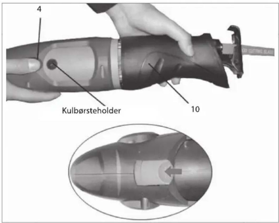4 Kulbørsteholder 10
