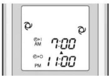 ⑦→I AM 7:00 ⑦→O 11:00 PM