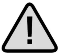 Warning symbol image with exclamation mark inside a triangle