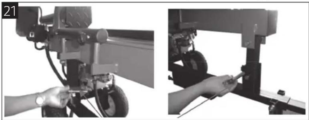 Meec Tools 380-076 - Lifting and lowering the log splitter - 1