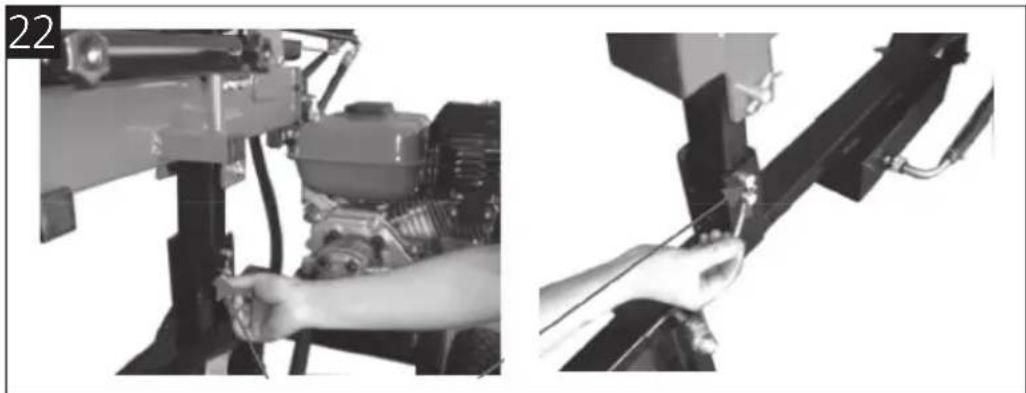 Meec Tools 380-076 - Lifting and lowering the log splitter - 2