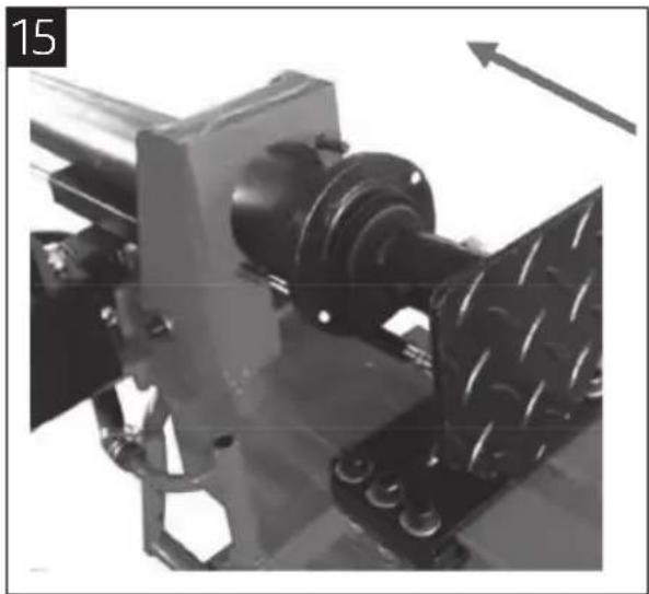 Meec Tools 380-076 - montaż podparcia kłody - 2