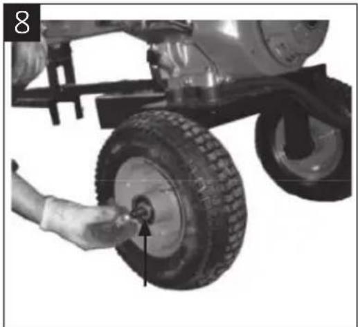 Meec Tools 380-076 - montaż kół - 1