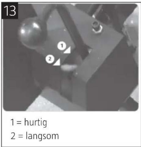 13 1 = hurtig 2 = langsom