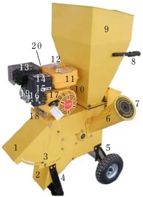 Power Craft 78521 - Kompostkværnens dele - 1