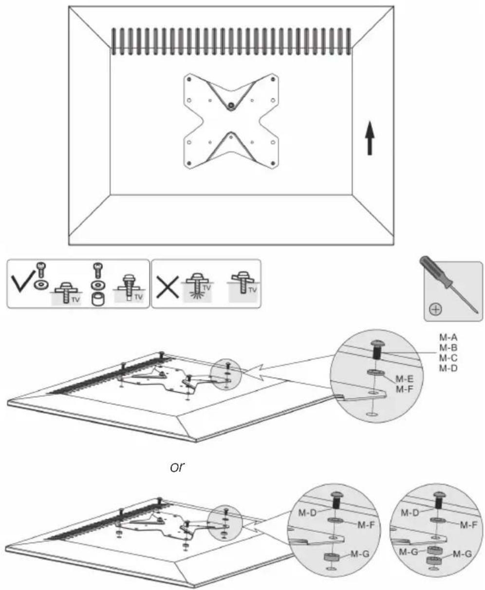 Technical diagram illustrating screwdriver installation and assembly process with labeled components and assembly steps