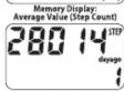 Yamasa Power-Walker Lite PZ-270 - How to View the Memory Data - 4