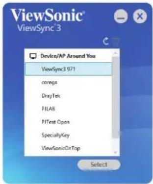 ViewSonic® ViewSync® 3 Device/AP Around You ViewSync3 971 corega DrayTek PJLAB PJTest Open SpecialtyKey ViewSonicOnTop Select