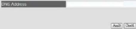 DNS Address Apply Cancel