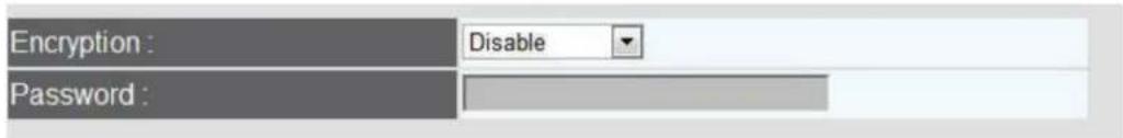 Encryption : Disable Password :
