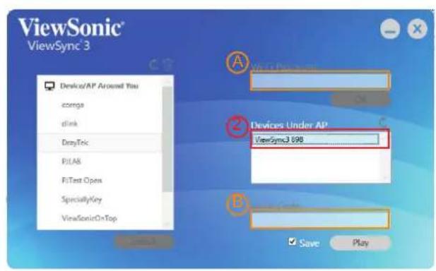 ViewSonic® ViewSync 3 Device/AP Around You acnga slink DroyTek PiLAB PiTest-Open SpecialtyKey VinaSonicOnTop Devices Under AP ViewSync3 698 Save Play
