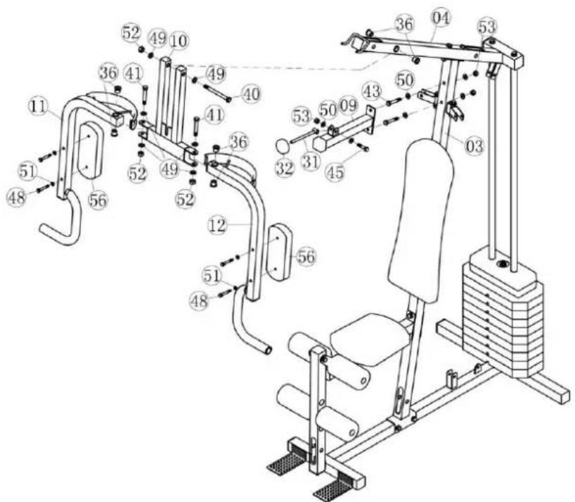 Titan Fitness Homegym - STEP 3 : - 1