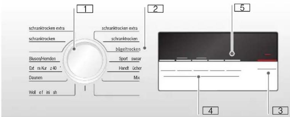 BOSCH WTH852S8SN - Betjeningsfelt - 1