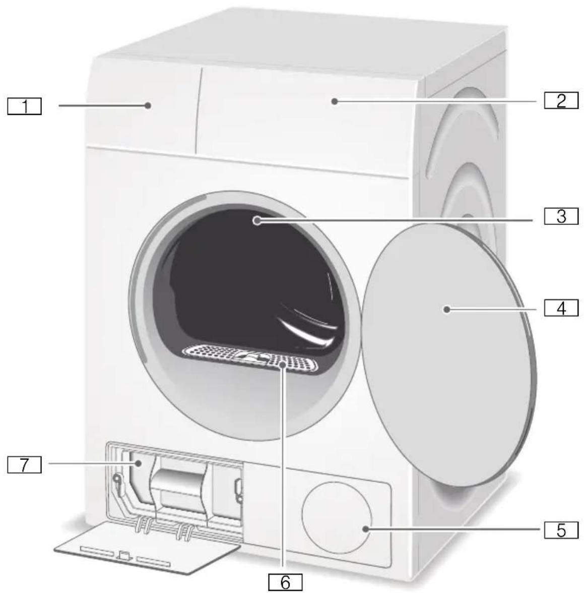 BOSCH WTH852S8SN - Tørketrommel - 1