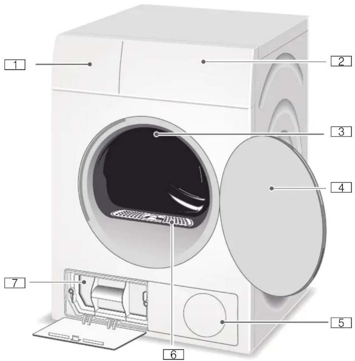 BOSCH WTH852B8SN - Tørketrommel - 1
