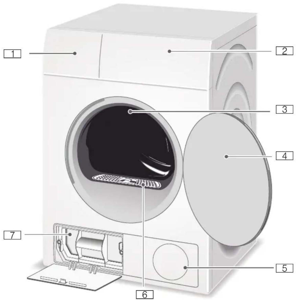 SIEMENS WT45H207DN - Tørketrommel - 1