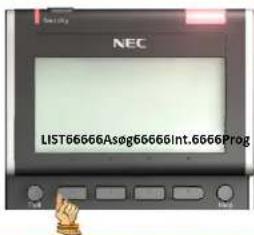NEC SV 8100 - Opkald via LIST (Ubesvarede kald) - 1