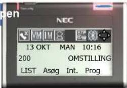 NEC SV 8100 - ikonerikoner Menu knappenMenu knapp - 1