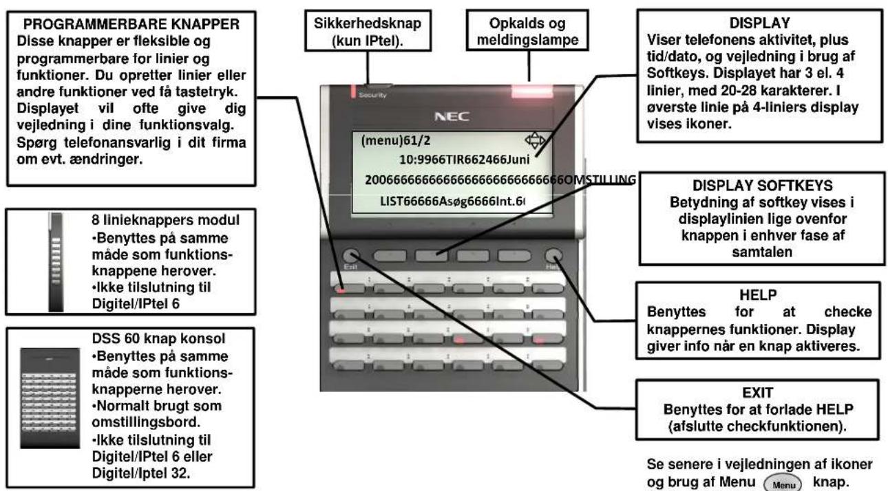 NEC SV 8100 - Telefonens Telefonens displaydisplay - 1
