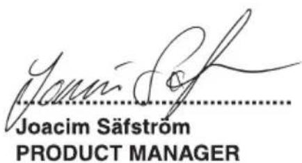 Joacim Säfström PRODUCT MANAGER