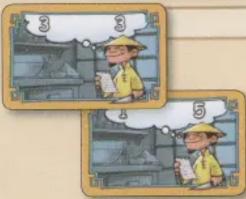 Two identical cartoon-style illustrations of a worker in a factory setting, each labeled with number 3 and numbered 4 and 5.