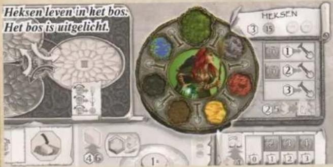 Heksen leven in het bos. Het bos is uitgelicht. HEKSEN ③ 15 ① ② ③ 2 5 0 1 2 3 4 6 1